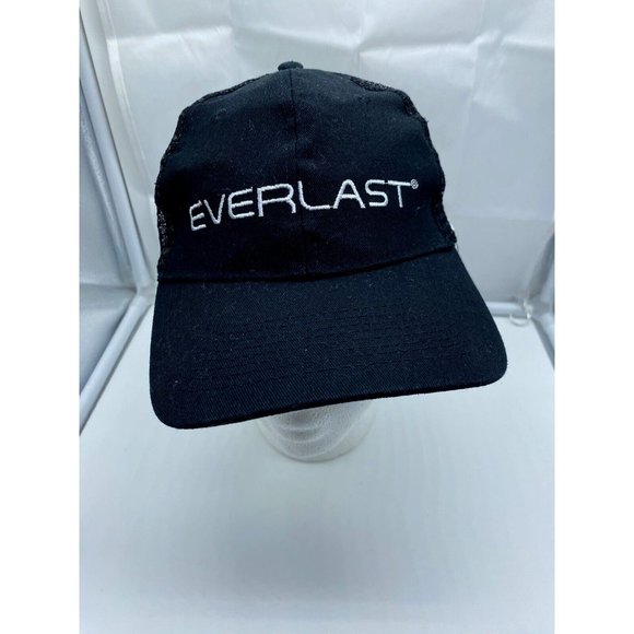 Everlast Black Adjustable Baseball Cap from Lowes Trucker Hat Snap-back - Picture 1 of 6